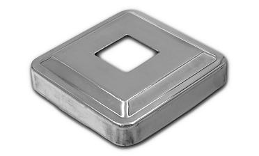 Низ стойки под трубу 20х20 мм, 66х66, высота 16 мм, полированный (AISI 304) k397 купить в Перми