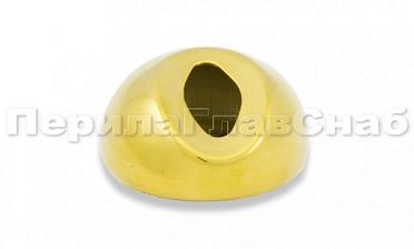 Наконечник штамп, под 30°, Ø38.1 мм, для поручня Ø38.1, золото (AISI 304) k016-88 купить в Перми