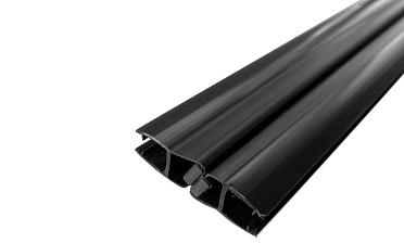 Комплект уплотнителей для стекла 8мм (2 шт.), стекло-стекло, с магнитом 135°, 2,2 м.черный непрозрачный t208 BL-U купить в Перми