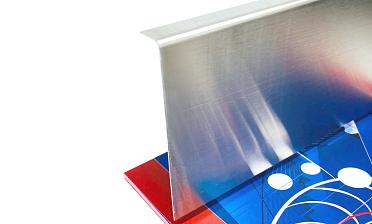 Тыльная накладка из шлифованной нержавейки на профиль т100 15.5х101 мм длина 2 м т100-10 купить в Перми