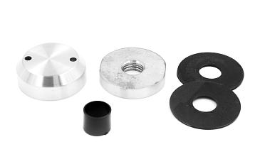 Комплект торцевого крепления несущего стекла, гайка-шайба Ø50х10х18 мм с внутренней резьбой М16, шлифованный AISI 304 k277-8 купить в Перми