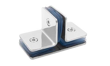 Коннектор для душевой кабины на 3 стекла полированный t727-2 PSS  купить в Перми