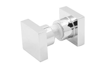 Ручка-кноб квадратная для стекла 6-12 мм, нержавеющая сталь AISI 304, полированная t669 PSS купить в Перми