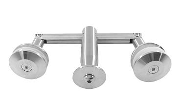 Крепление двойное с рутелями к тяге, AISI 304 k628 купить в Перми