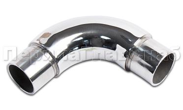 Отвод трубы Ø25.4 мм со вставками, удлиненный, полированный (AISI 304) k325-3 купить в Перми