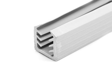 Уплотнитель в поручень с пазом 24х24 для стекла 10мм, EPDM СЕРЫЙ Фk312-G купить в Перми