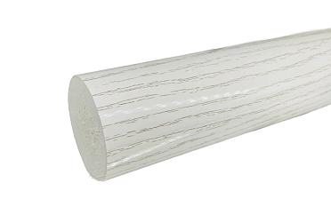 Пластиковый поручень текстурный, цвет белый, Ø49мм, длина 4м k893-2 купить в Перми