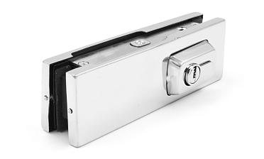 Замок для стеклянной двери угловой с круглым ригелем комплект, шлифованный t150 SSS купить в Перми