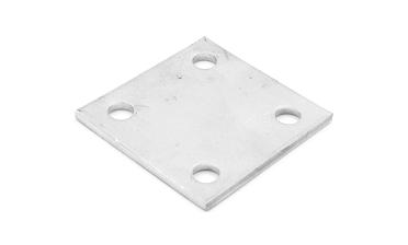 Фланец стойки 71х71х5 (4.3), AISI 304, 4 отв. М10 k115-4  купить в Перми