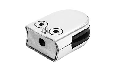 Стеклодержатель штампованный под стекло 8мм (4+4 мм), под стойку Ø38.1 мм 40х22х54, полированный (AISI 304) k538-2 купить в Перми