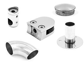 Комплектующие для лестниц, перил и ограждений AISI 316 купить в Перми