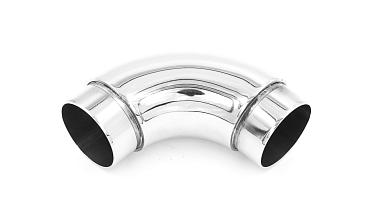 Отвод поручня под Ø38.1х110х1.5 мм, 90°, литой, полированный 600 Grit, с двумя установочными кольцами, (AISI 316) k059-4 купить в Перми