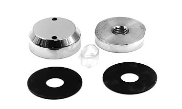 Комплект торцевого крепления несущего стекла, полированный, литой. AISI 304 k277-6  купить в Перми