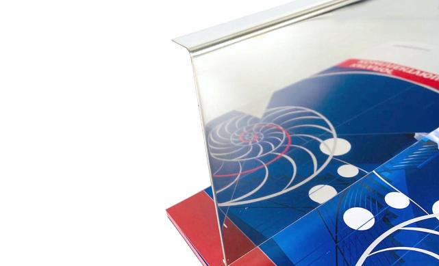 Тыльная накладка из полированной нержавейки на профиль т100 15.5х101 мм длина 2 м т100-12 