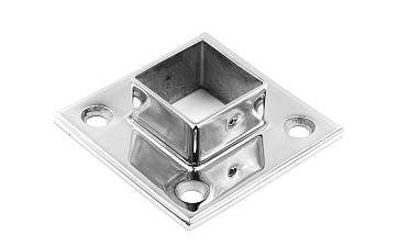 Фланец для трубы 40х40 мм, литой, полированный, (AISI 304) k223 купить в Перми