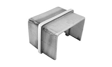 Соединитель для поручня с пазом 40х60 мм, шлифованный (AISI 304) Фk541-2 купить в Перми