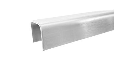 Профиль П-образный, L=2000 мм, t=1.5 мм, для стекла 16 мм, шлиф. (AISI 304) Ф-0456 купить в Перми