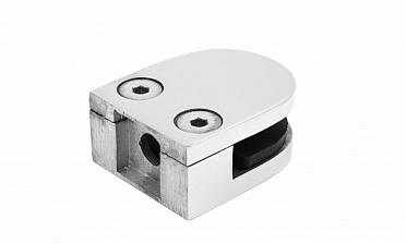 Стеклодержатель литой, под стекло 8-10 мм (4+4 мм), на плоскость 40х23х48 полированный (AISI 316) k002-4 купить в Перми