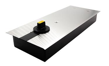 Доводчик для стеклянной двери до 100 кг EN4, напольный, 500 тыс, циклов, нержавеющая сталь AISI 304, шлифованная t184-3 SSS купить в Перми