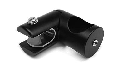 Держатель стекла сквозной боковой, для трубы 19 мм, черный, t912 Bl купить в Перми