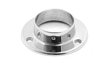 Фланец для трубы Ø50.8 мм, литой, полированный под 3 самореза 4.8 мм (AISI 304) k022 купить в Перми