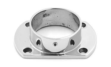 Фланец укороченный, литой, полированный, для трубы Ø50.8 мм, полированный, (AISI 304) k094 купить в Перми