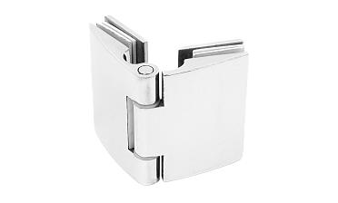 Петля душевая, стекло-стекло 180°, без реза, нерж, полированная t313 PSS купить в Перми