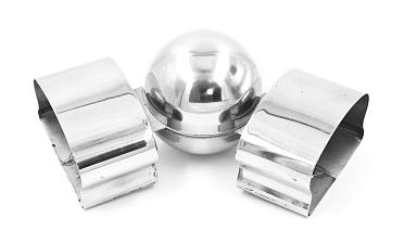 Поворот пластикового фигурного поручня, шаровый, полированный, AISI 304 k061 купить в Перми