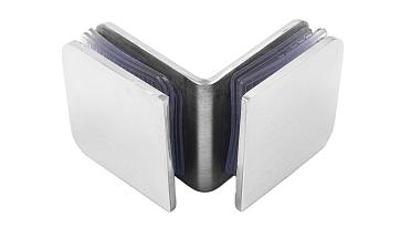 Коннектор для душевой кабины стекло-стекло 90° 45х45 мм полированный t725-2 PSS  купить в Перми