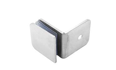 Коннектор для душевой кабины стена-стекло 90°, 45х45, шлифованный  t722-2 SSS купить в Перми