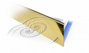 Накладка под золото (тыльная/лицевая) 2000 мм на профиль k601, для стекла 10-12 мм k601-10-88 купить в Перми