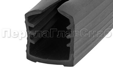 Уплотнитель в поручень с пазом 27х30 для стекла 12 мм, EPDM Фk306 купить в Перми