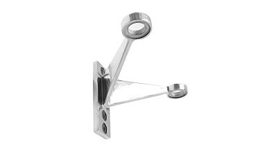 Крепление рутеля к стене, двойное, фланец с тремя отверстиями, AISI 304 k612-2 купить в Перми