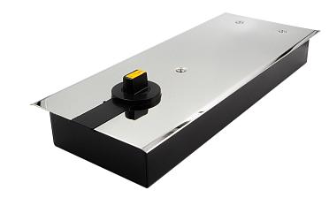 Доводчик для стеклянной двери до 100 кг EN4, напольный, 500 тыс, циклов, нержавеющая сталь AISI 304, полированная t184-3 PSS  купить в Перми