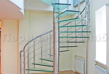 Стеклянные лестницы купить в Перми