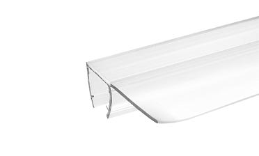 Уплотнитель для стекла 8мм, прозрачный, 90°, стекло-стекло 2,2 м., длина уса 17 мм t215-2 купить в Перми