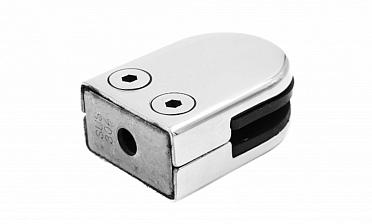 Стеклодержатель штампованный, под стекло 8 мм (4+4 мм), на плоскость 40х22х53 полированный (AISI 304) k039 купить в Перми