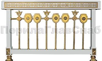 Латунные ограждения лестниц серия – Палладий XL01-1 в Перми. Готовые проекты ПерилаГлавСнаб
