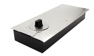 Доводчик для стеклянной двери до 80 кг EN3, напольный, 500 тыс. циклов, нержавеющая сталь AISI 304, шлифованная t183 SSS купить в Перми