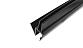 Уплотнитель для стекла 8 мм, блэк ультра - непрозрачный черный, пол-стекло 2200 мм t206-2 BL-U