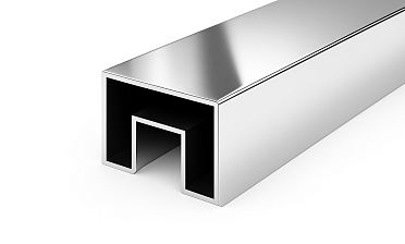 Труба Prima3+, 40х60х1.5 мм, с пазом 24х24мм под стекло, полировка 600GRIT, AISI 201 k824-5 купить в Перми