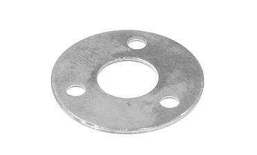 Фланец стойки большой 32/81 х 3 мм, 3 отв х М10 х 20, черный металл k116-32-9 купить в Перми