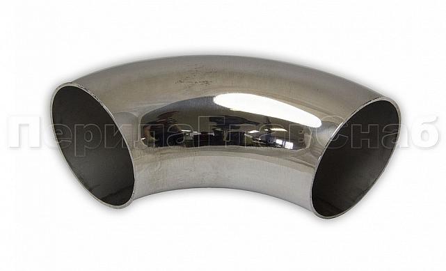 Отвод поручня под сварку для Ø50.8х145х1.5 мм,  полированный 400 Grit, (AISI 304) k021-14 2