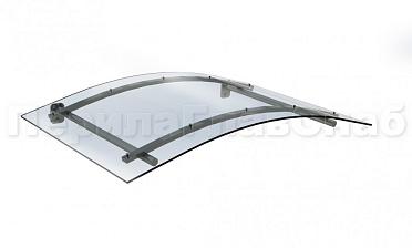 Навес гнутый из поликарбоната- вариант 2 купить в Перми