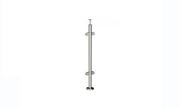 Стойка круглая Ø38.1: 4 штамп. стеклодержателя, полированная, высота 950 мм (AISI 201) k728 купить в Перми