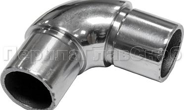 Отвод трубы Ø25.4 мм с установочными кольцами, полированный (AISI 304) k325 купить в Перми