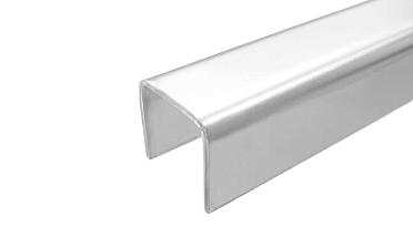 Профиль П-образный, L=2000 мм, t=1.5 мм, для стекла 16 мм, полир. (AISI 304) Ф-0457 купить в Перми