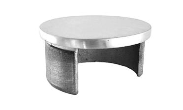 Заглушка для поручня с пазом Ø48.3 мм 4х39 мм шлифованная (AISI 304) k235-2 купить в Перми