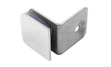 Коннектор для душевой кабины стена-стекло 90°, 45х45, полированный t722-2 PSS купить в Перми