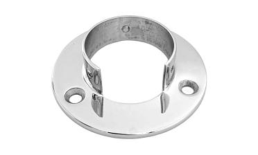 Фланец настенный, для Ø48.3мм, под 3 самореза 4.8мм, литой, полированный, AISI 304, k238 купить в Перми